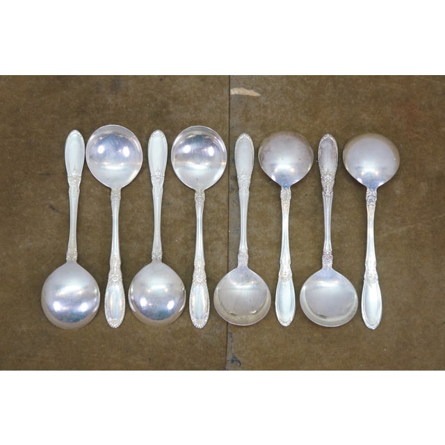 Mid 20th Century Towle "Old Mirror" Baroque Sterling Silver Flatware Service - 40 pcs For Sale - Image 6 of 16