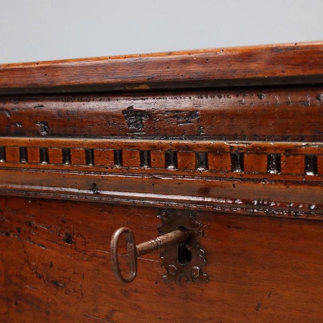 Wood 18th Century Walnut Chest with Moldings For Sale - Image 7 of 13