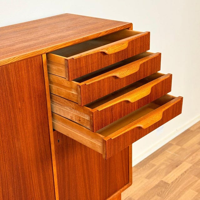 Wax Highboard in Teak by B. Fridhagen for Bodafors, 1950s For Sale - Image 7 of 16