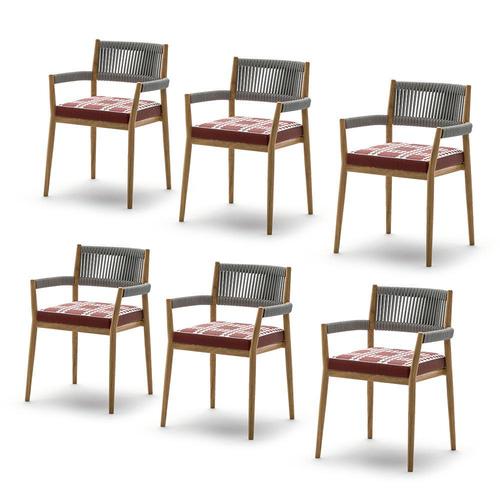 Outdoor Chairs designed by Rodolfo Dordoni in 2020. Manufactured by Cassina in Italy. The Dine Out collection of furniture...