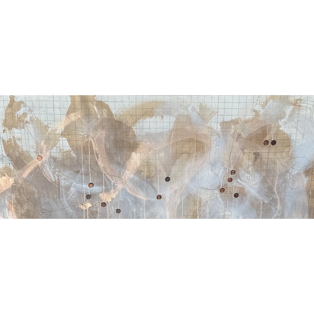 Extra Large Mixed-Media Abstract Artwork by Merrily Russin For Sale In Miami - Image 6 of 12