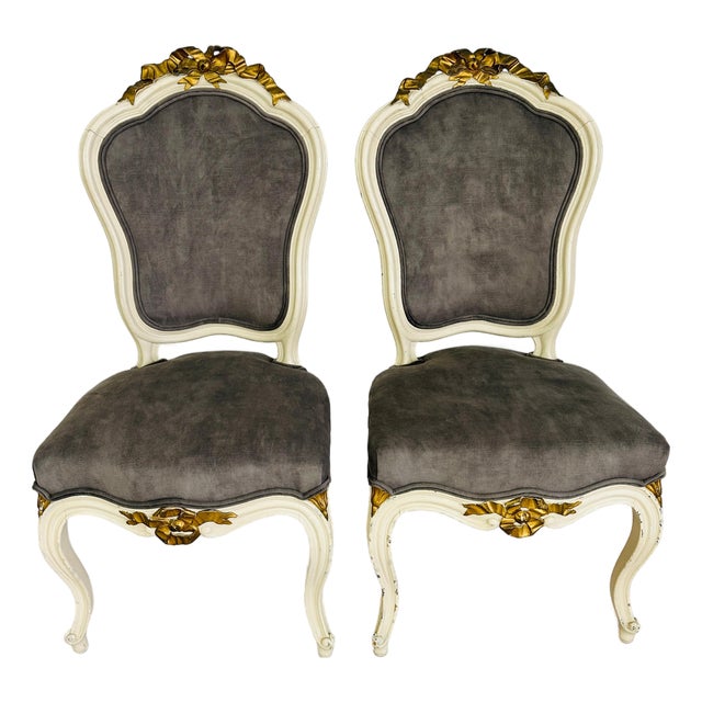 French Louis XV Accent Chairs – A Pair For Sale