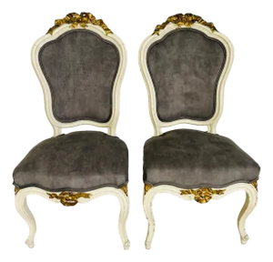 French Louis XV Accent Chairs – A Pair