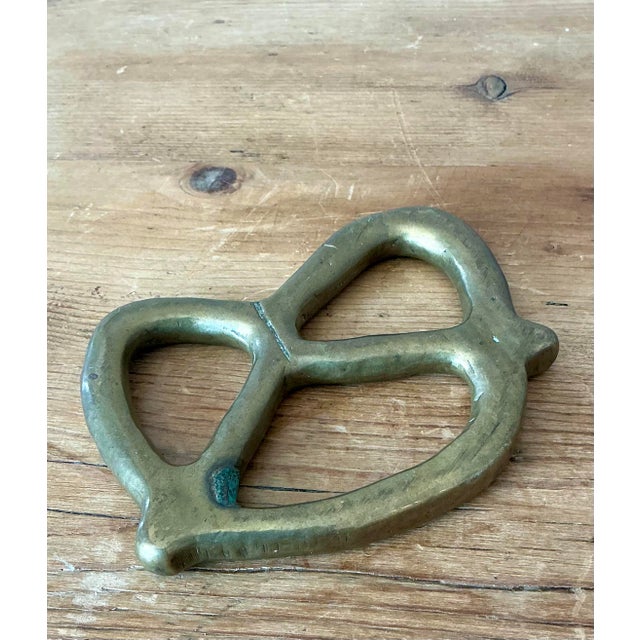 Late 20th Century Vintage Brass Pretzel For Sale - Image 5 of 12