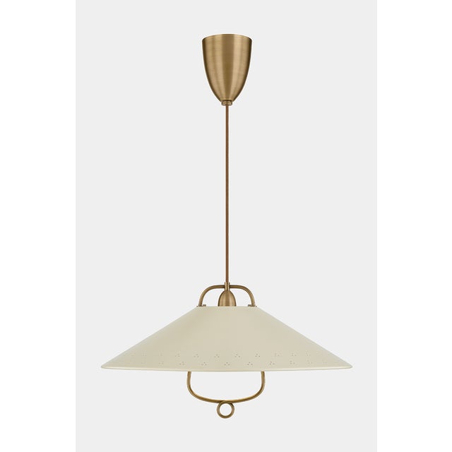 Hudson Valley Lighting Pawley 23.5 in. 1 Light Pendant in Historic Bronze and Soft Sand Finish For Sale In New York - Image 6 of 11