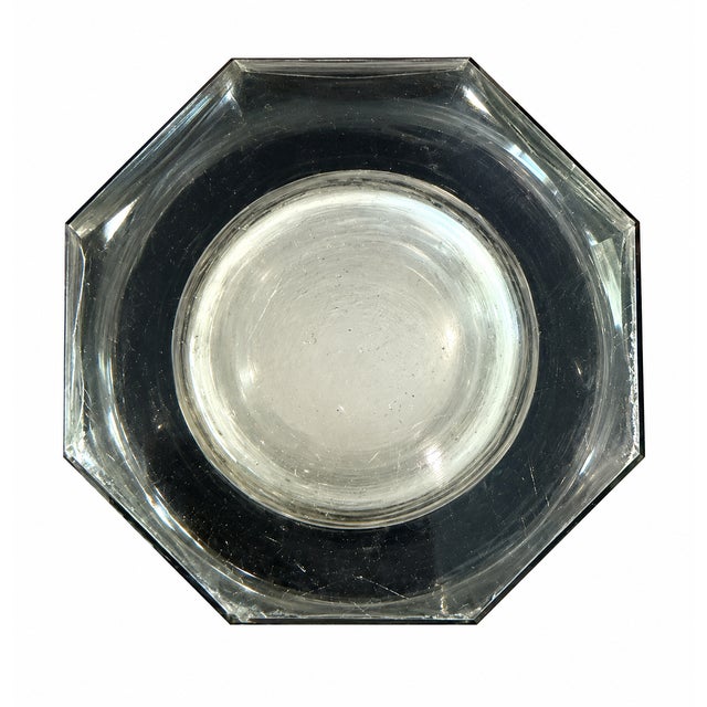 Art Deco 1930s Art Deco Faceted Smoky Crystal "Stepped" Prism Vase by Josef Hoffmann for Moser For Sale - Image 3 of 4