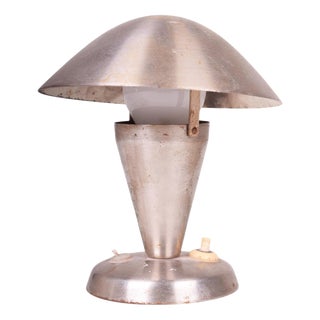 Mid-Century Czech Chrome Table Lamp attributed to J. Hůrka for Napako, 1960s For Sale