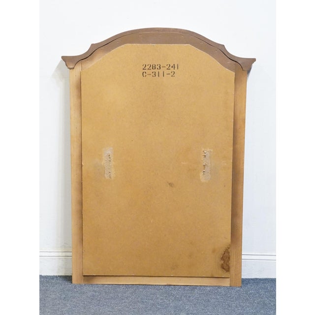 Broyhill Furniture Solid Oak Early American Country Style 36" Arched Mirror 2283-241 For Sale In Kansas City - Image 6 of 7