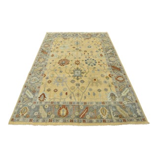 Anatolia Rug 8'10'' X 12'1'' Beige Wool Traditional Hand-Knotted Oriental Carpet For Sale