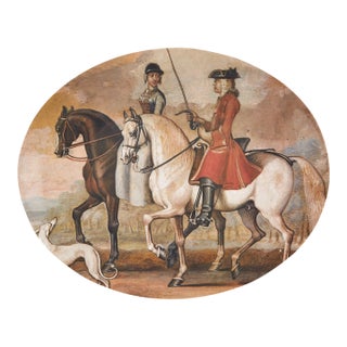 Equine Melamine Oval Serving Tray For Sale