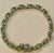 Gemstone 15 Carat Genuine Natural Peridot & Diamond Tennis Bracelet 14 Karat White Gold For Sale - Image 7 of 18