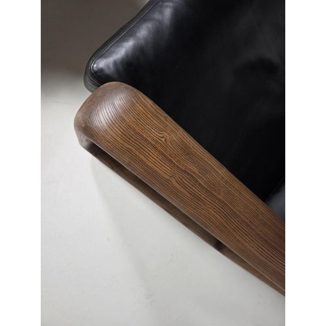 Black Hombre Lounge Chairs with Ottoman from Rosenthal, Germany, 1970s, Set of 3 For Sale - Image 8 of 10