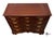 Vintage Federal Style Mahogany Block Front Chest of Drawers For Sale In Greensboro - Image 6 of 11