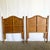 Boho Chic Boho Chic Reed and Wicker Twin Headboards - A Pair For Sale - Image 3 of 7