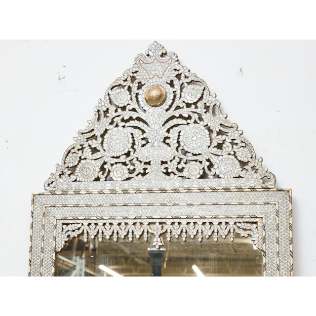 Moroccan Mirror with Bone and Mother-of-Pearl Inlay, circa 1900 For Sale In Atlanta - Image 6 of 12
