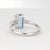 14k White Gold Ring With Octagon Aquamarine and Diamonds For Sale In New York - Image 6 of 18