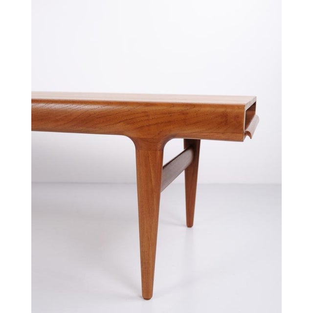 Teak Coffee Table with Built-in Drawers by Johannes Andersen for Uldum Møbelfabrik, 1960s For Sale - Image 3 of 12