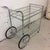Italian Style Faux Bamboo Chrome Bar Cart For Sale - Image 4 of 10
