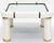 Metal Tommaso Barbi Midcentury Italian Modern Porcelain Square Coffee Side Table For Sale - Image 7 of 13