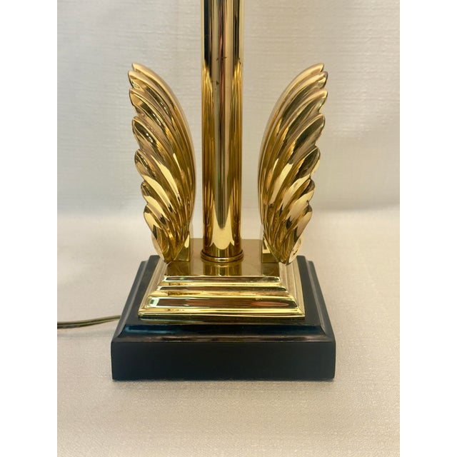 Metal 1970s Solid Brass Shell Candlestick Lamp by Sarreid, Ltd. And Turtle and Crane - Styled After Tony Duquette For Sale - Image 7 of 13