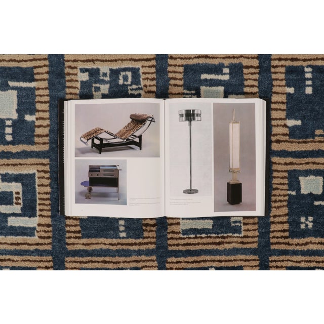 Contemporary Art Deco Style Geometric Blue Wool Rug by Rug & Kilim, India For Sale - Image 9 of 10