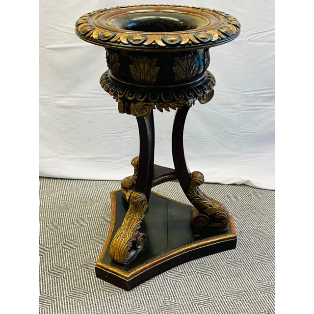 Georgian Gilt Wood Planter, Jardinière, Ebony and Gilt Design For Sale - Image 13 of 13