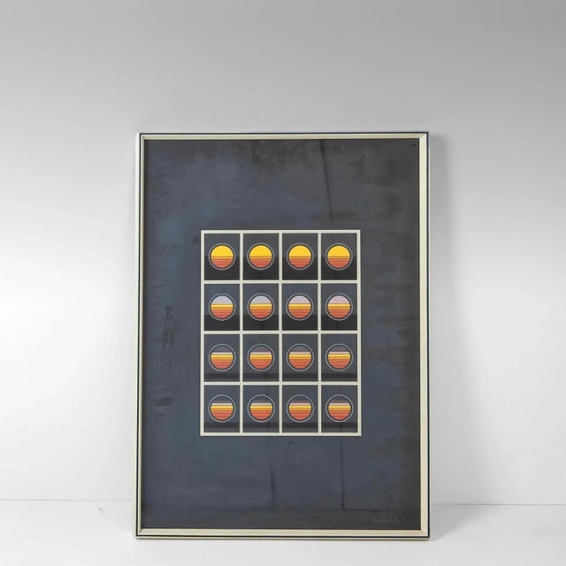 Italian Modern Lithographic Poster by Angela Trapani, 1972 For Sale - Image 6 of 10