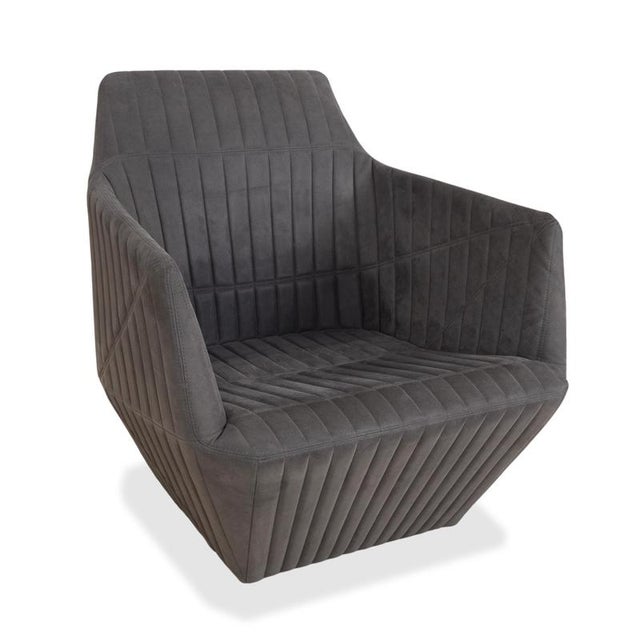 Ligne Roset Facet Armchair in Gray Fabric from Ligne Roset For Sale - Image 4 of 17