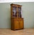 Mid-Century Modern Vintage Georgian Style Glazed Oak Bookcase, 1930s For Sale - Image 3 of 11