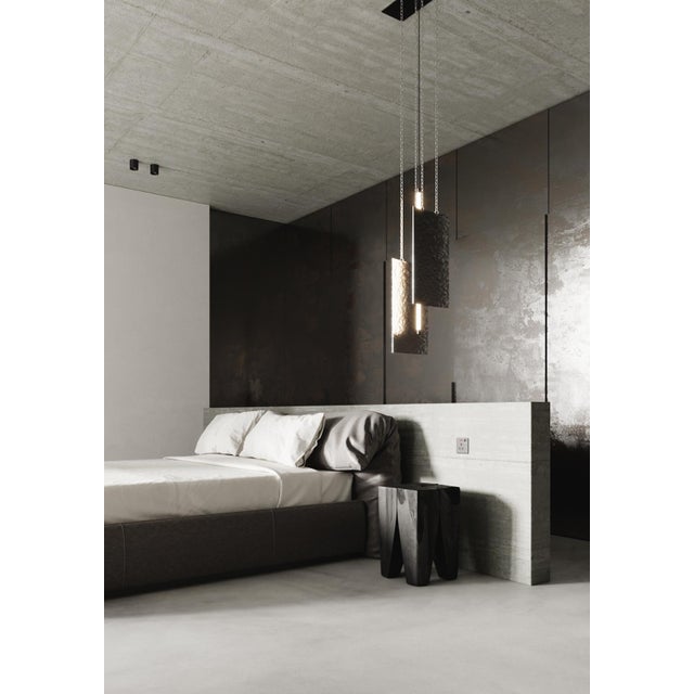 Metal Large Water Ripple Pendant Light from Svitanok For Sale - Image 7 of 18