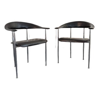 Pair of Italian Postmodern Fasem P40 Chairs by Vegni & Gualtierotti For Sale