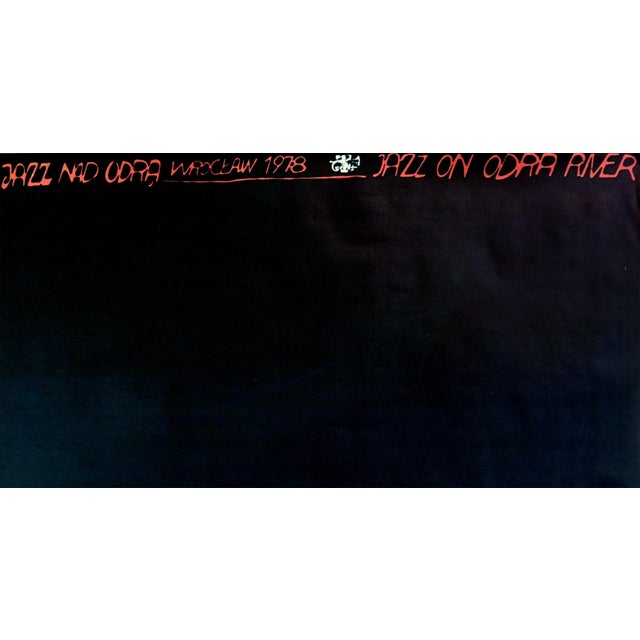 Illustration 1978 Original Polish Jazz Poster, Jazz Nad Odra For Sale - Image 3 of 5