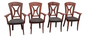 Set of Four Handmade Mid-Century Modern Italian Dining Chairs