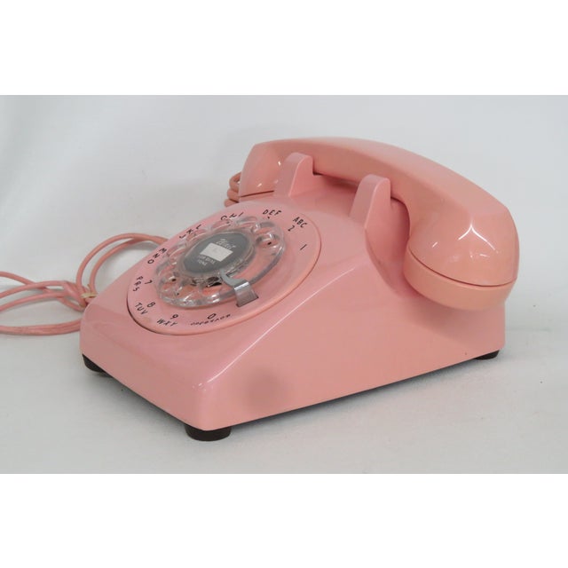 Western Electric Bell System Pink Telephone Classic Rotary Dial Phone 4575b For Sale In Miami - Image 6 of 18