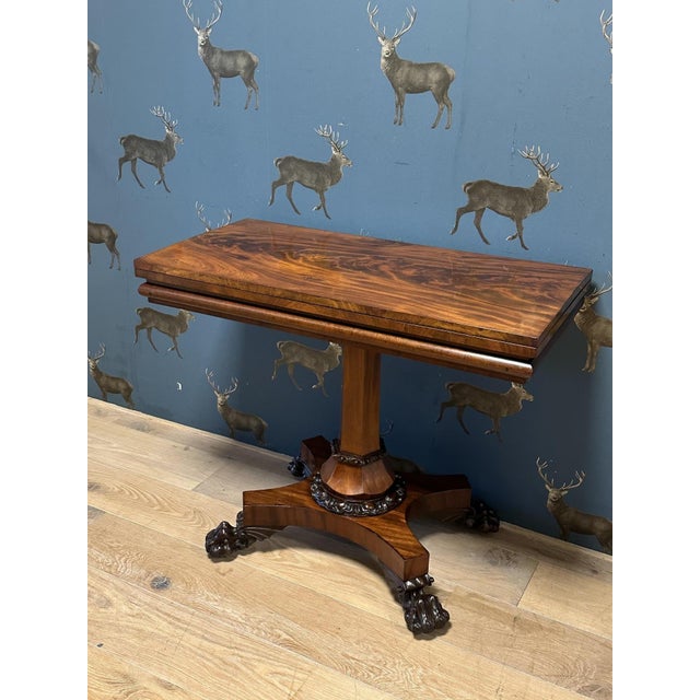 Antique Console Table in Mahogany, 1830 For Sale - Image 14 of 14