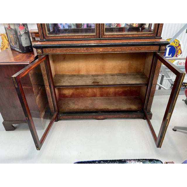 Display Cabinet in Burr Walnut For Sale - Image 4 of 10