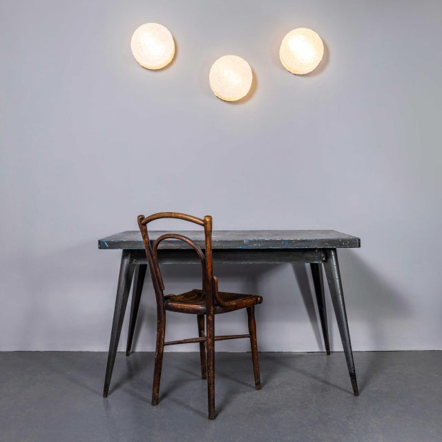 : 1950’s new old stock czech opaline organic wall – ceiling lamp. Each lamp has been cleaned and restored. Each lamp is...