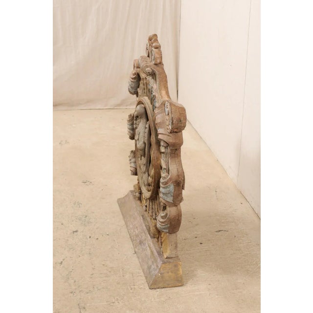 Antique Portuguese Church Plaque Adorned With Rays and Dove at Center For Sale - Image 11 of 11