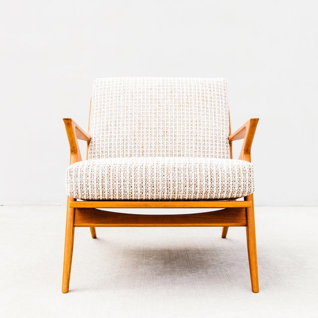 1960s Original Teak Z Chair by Poul Jensen for Selig, Danish Mid Century Modern For Sale - Image 9 of 16