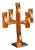 Swedish Brass Five-Arm Candelabra by Lars Åkesson for Vallonmässing For Sale