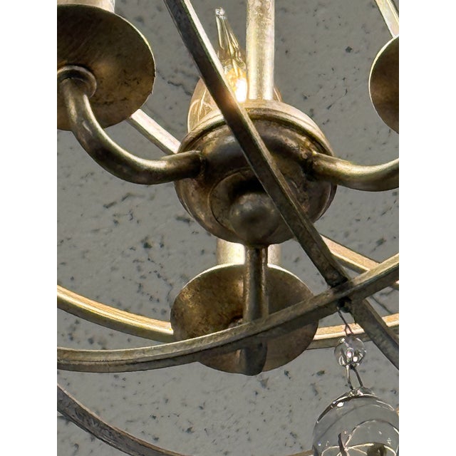 Crystorama Solaris Three-Light Mini Chandelier For Sale - Image 12 of 12