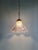 Gold Pendant Light in Grooved Clear Glass from Holophane, 1930s For Sale - Image 8 of 14