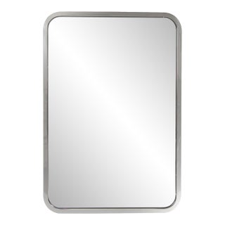 Simone Rectangular Stainless Steel Mirror For Sale