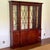 Vintage Baker Georgian Style Lighted Mahogany Breakfront China Cabinet For Sale - Image 11 of 11