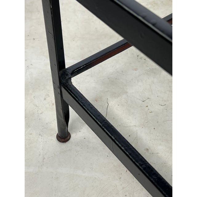 Vintage Industrial Tall Metal Stool For Sale In New York - Image 6 of 11