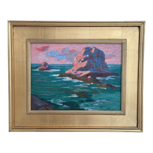 George T. Chakos: "West Coast Series: Rocky Shores of Marin County: Red Rock Rising"