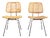 Model 550 Dining Chairs in Wicker by Dirk Van Sliedregt, Netherlands, 1950s, Set of 2 For Sale