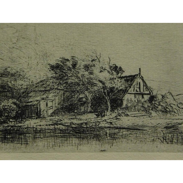 Rembrandt "Landscape With a Cow" New Custom Framed & Coa Make an Offer For Sale - Image 4 of 5