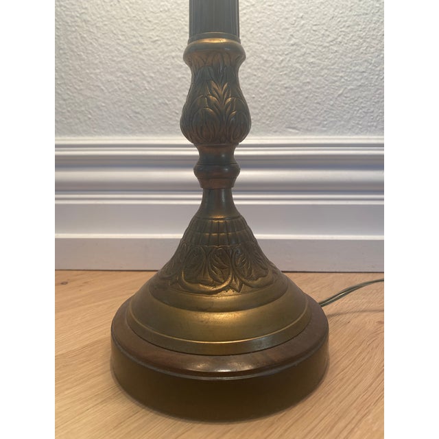 1990s John-RIchard Brass Candelstick Lamp For Sale - Image 11 of 13