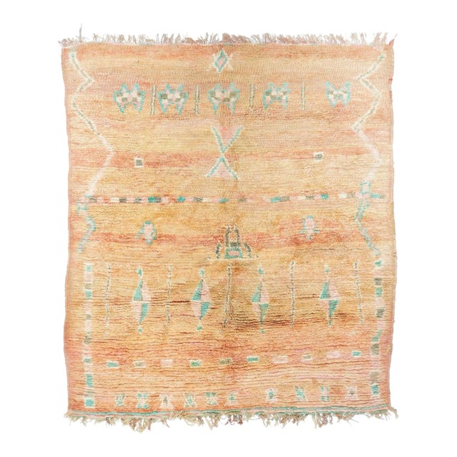 Vintage Moroccan Rug 5'11'' X 6'9'' For Sale